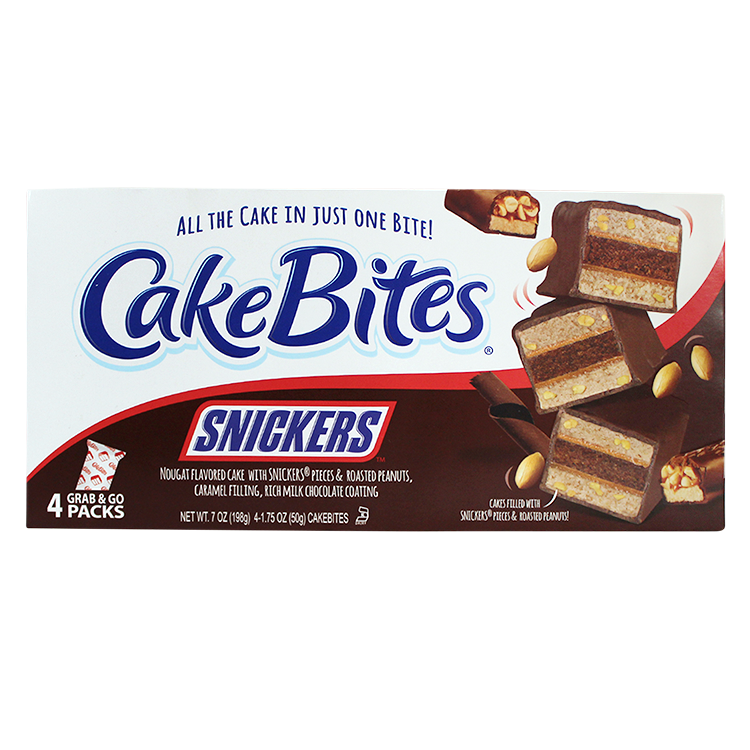 Cake Bites Snickers Minis Family Pack 7 oz. Box - For fresh candy and great service, visit www.allcitycandy.com