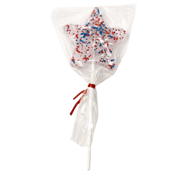 Sprinkle -  Blast Star Lollipop 1.2 oz. - For fresh candy and great service, visit www.allcitycandy.com