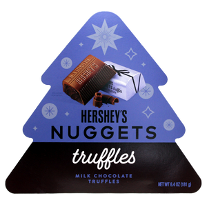 For fresh candy and great service, visit www.allcitycandy.com - Hershey's Nuggets Milk Chocolate Truffles Tree Gift Box 6.4 oz.