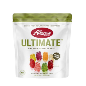 All City Candy Albanese Ultimate 8 Flavor Gummi Bears - 25-oz. Bag Gummi Albanese Confectionary For fresh candy and great service, visit www.allcitycandy.com