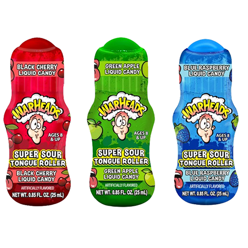 Warheads Super Sour Assorted Tongue Roller 0.85 oz. - All City Candy