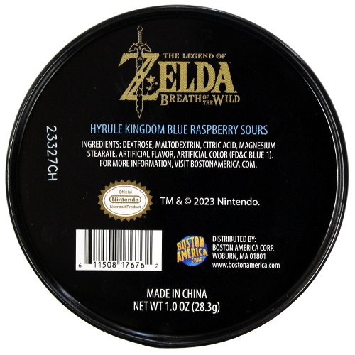 Zelda Hyrule Kingdom Blue Raspberry Sours 1 oz. Tin - All City Candy