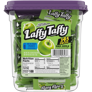 All City Candy Laffy Taffy Sour Apple .3-oz. Mini Bar - Tub of 145 Candy Bars Nestle For fresh candy and great service, visit www.allcitycandy.com