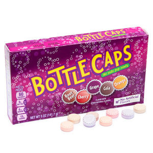 All City Candy Bottle Caps Soda Pop Candy - 5-oz. Theater Box Theater Boxes Ferrara Candy Company 1 Box For fresh candy and great service, visit www.allcitycandy.com
