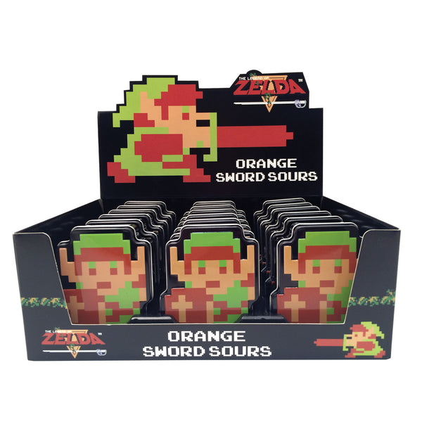 【グルト!】シール☆☆ 【♦ミニシール♦】 Zelda Link Master Swords Sour Orange Candy - 1-oz Tin - All City Candy