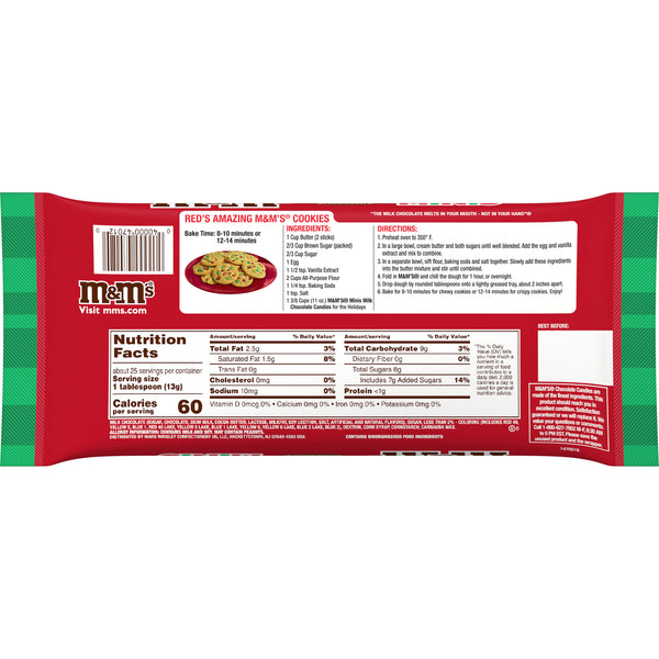 M&M's Mini Holiday Baking Bits 11oz Bag