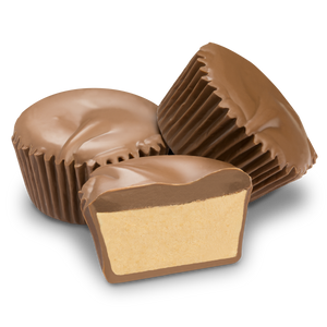 All City Candy Milk Chocolate Giant Peanut Butter Cups - 1 LB Box Chocolate Albanese Confectionery For fresh candy and great service, visit www.allcitycandy.com