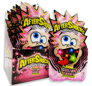 All City Candy Aftershocks Popping Candy Cotton Candy 0.33 oz. Pouch Case of 24 The Foreign Candy Company Inc. For fresh candy and great service, visit www.allcitycandy.com