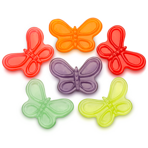 All City Candy Large Gummi Butterflies - 5 LB Bulk Bag Bulk Unwrapped Albanese Confectionery For fresh candy and great service, visit www.allcitycandy.com