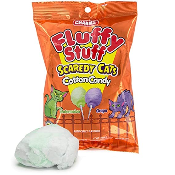 Charms Fluffy Stuff Scaredy Cats Cotton Candy - 2.1-oz. Bag - All