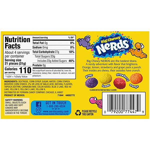 Nerds Candy, Big Chewy - 4.25 oz