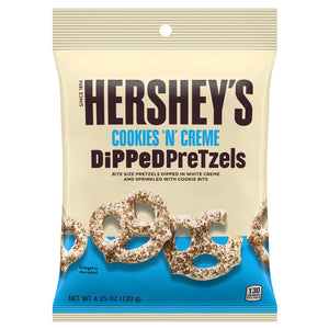 All City Candy Hershey's Cookies 'N' Creme Dipped Pretzels - 4.25-oz. Bag Hershey's For fresh candy and great service, visit www.allcitycandy.com