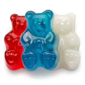 All City Candy Red, White & Blue Freedom Gummi Bears Bulk Bags  Albanese Confectionery For fresh candy and great service, visit www.allcitycandy.com