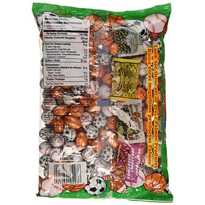 All City Candy Super Sports Foiled Milk Chocolate Balls - 2.2 LB Bulk Bag Bulk Wrapped R.M. Palmer Company For fresh candy and great service, visit www.allcitycandy.com