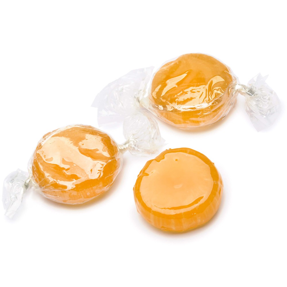 All City Candy Butterscotch Discs Hard Candy - 5-lb. Bulk Bag Bulk Wrapped Quality Candy Company For fresh candy and great service, visit www.allcitycandy.com