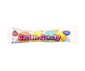 All City Candy Dubble Bubble Cotton Candy Bubble Gum Gumballs 4-Ball Tube - 1 Tube Gum/Bubble Gum Concord Confections (Tootsie) For fresh candy and great service, visit www.allcitycandy.com