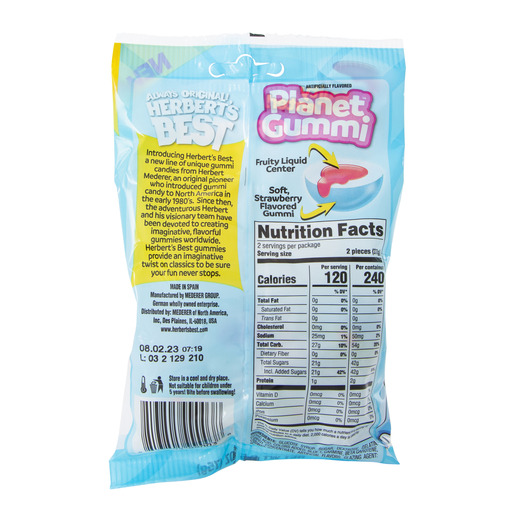 Efrutti Planet Gummi - Fruity Flavored Gummy Candy - 2.6 oz Individually  Wrapped Pack