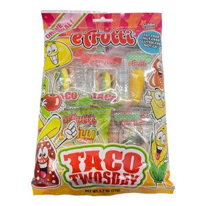 All City Candy Efrutti Gummi Theme Bag Taco Twosday Shelf Tray 2.7 oz. 1 Bag Gummi efrutti For fresh candy and great service, visit www.allcitycandy.com