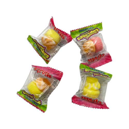 Efrutti Mini Burger Gummi Soft Candy Bulk Box  0.32 Oz, 60 Ct 602426 1200x1200