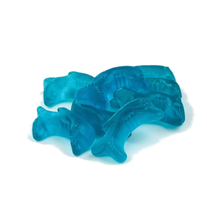 All City Candy Blue Dolphins Gummi Candy - 2.2 LB Bag Bulk Unwrapped Gerrit J. Verburg Candy For fresh candy and great service, visit www.allcitycandy.com