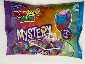  Colombina Bon Bon Bum Mystery Flavor 24 count Pops 14 oz. Bag. For fresh candy and great service, visit www.allcitycandy.com