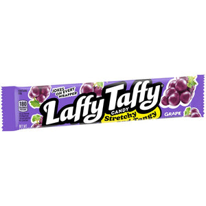 All City Candy Laffy Taffy Stretchy & Tangy Grape Candy Bar 1.5 oz. 1 Bar Ferrara Candy Company For fresh candy and great service, visit www.allcitycandy.com