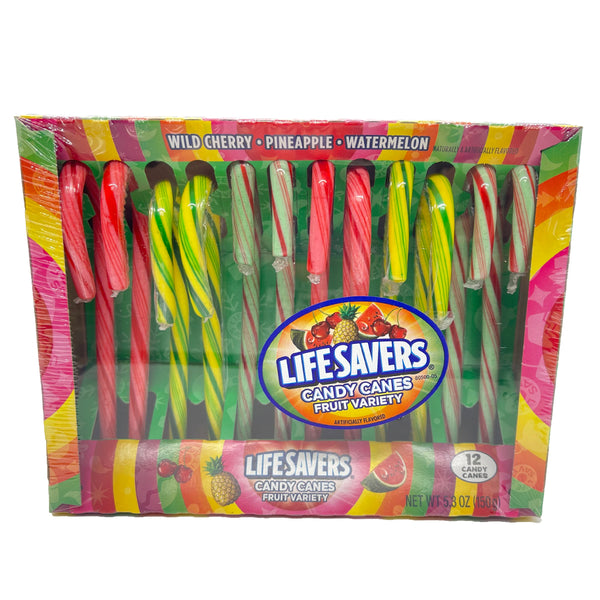 Lifesavers Candy Canes 3 fruit flavors 5.3 oz. - All City Candy