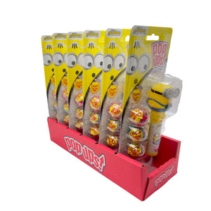 All City Candy Flix Pop ups! Minions Blister Card 1.26 oz. Case of 6 Novelty Flix Candy For fresh candy and great service, visit www.allcitycandy.com