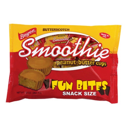 Boyer Butterscotch Smoothie Peanut Butter Cups Fun Bites Snack Size - 10-oz. Bag