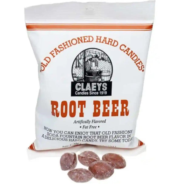 Claeys Root Beer Old Fashioned Hard Candies All City Candy