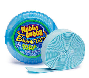 All City Candy Hubba Bubba Sour Blue Raspberry Bubble Tape Bubble Gum - 6 Foot Roll Gum/Bubble Gum Wrigley 1 Roll For fresh candy and great service, visit www.allcitycandy.com