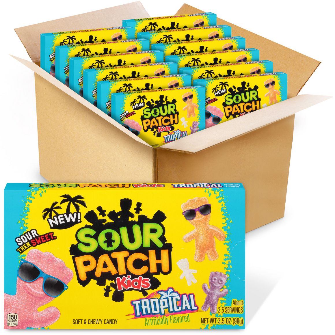 All City Candy Sour Patch Kids Tropical 3.5 oz. Theater Box Theater Boxes Mondelez International For fresh candy and great service, visit www.allcitycandy.com