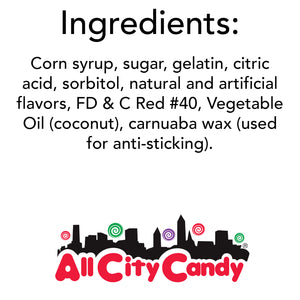 All City Candy Strawberry Gummi Bears - 5 LB Bulk Bag Bulk Unwrapped For fresh candy and great service, visit www.allcitycandy.com