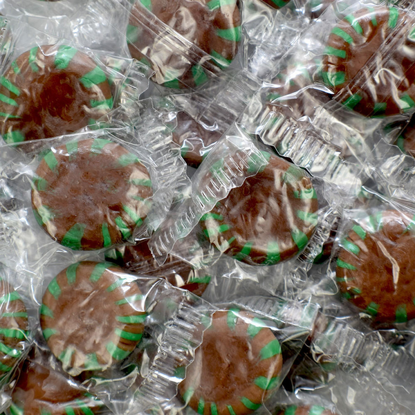 Chocolate Starlight Mints Hard Candy 3 Lb Bulk Bag All City Candy 9612