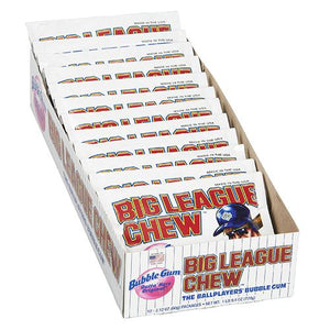 All City Candy Big League Chew Outta Here Original Bubble Gum - 2.12-oz. Bag Gum/Bubble Gum Ford Gum & Machine Company Case of 12 For fresh candy and great service, visit www.allcitycandy.com
