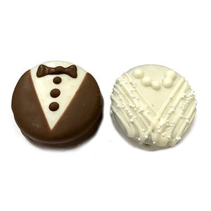 All City Candy Bride & Groom Chocolate Covered Oreos Set (2 Dozen Minimum) Pretzalicious All City Candy For fresh candy and great service, visit www.allcitycandy.com