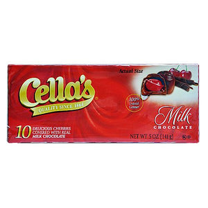 All City Candy Cella's Milk Chocolate Covered Cherries - 5-oz. Box Chocolate Tootsie Roll Industries For fresh candy and great service, visit www.allcitycandy.com