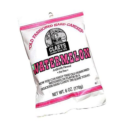 All City Candy Claeys Watermelon Old Fashioned Hard Candies - 6-oz. Bag Hard Claeys Candies 1 Bag For fresh candy and great service, visit www.allcitycandy.com