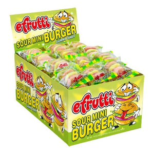 All City Candy efrutti Sour Mini Burger Gummi Candy - Case of 60 Gummi efrutti Default Title For fresh candy and great service, visit www.allcitycandy.com