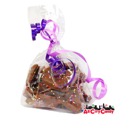 Chocolate Graham Mini M&M Favor Bag