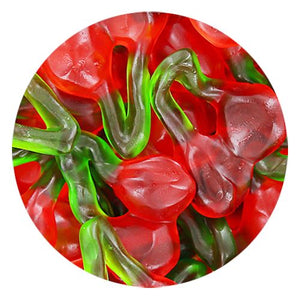 All City Candy Haribo Twin Cherries Gummi Candy - 5 LB Bulk Bag Bulk Unwrapped Haribo Candy For fresh candy and great service, visit www.allcitycandy.com