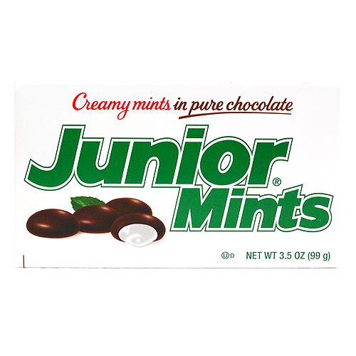 All City Candy Junior Mints - 3.5-oz. Theater Box Theater Boxes Tootsie Roll Industries For fresh candy and great service, visit www.allcitycandy.com