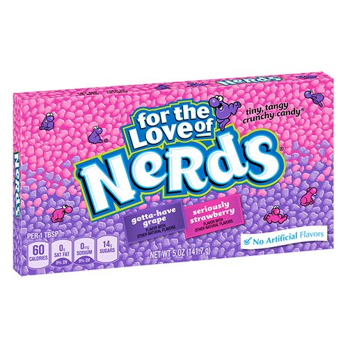 All City Candy Nerds Grape and Strawberry Candy - 5-oz. Theater Box Theater Boxes Nestle 1 Theater Box For fresh candy and great service, visit www.allcitycandy.com