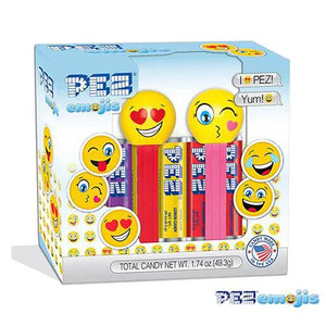 All City Candy PEZ Emojis Candy Dispenser Twin Pack Novelty PEZ Candy For fresh candy and great service, visit www.allcitycandy.com