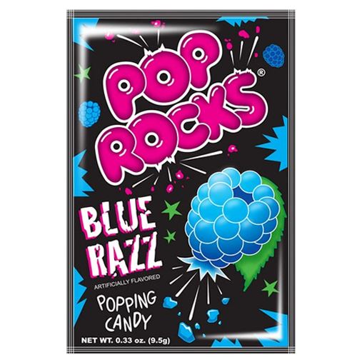 selvbiografi Tæt Strømcelle Pop Rocks Blue Razz Popping Candy - .33-oz. Package - All City Candy