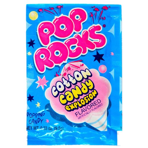 All City Candy Pop Rocks Cotton Candy Explosion Popping Candy - .33-oz. Package Novelty Pop Rocks (Zeta Espacial SA) 1 Package For fresh candy and great service, visit www.allcitycandy.com