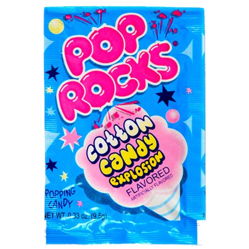 Rocks Cotton Candy Explosion Popping Candy - Package - All City Candy