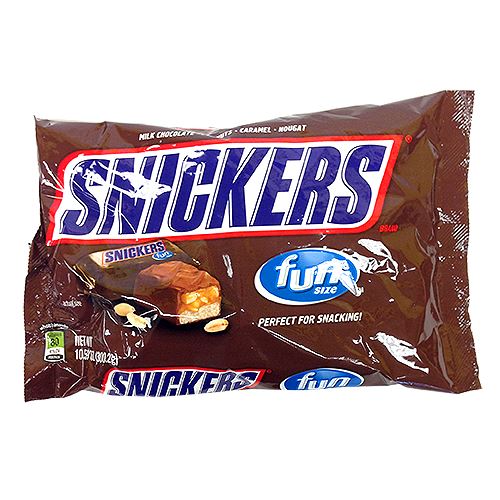 2 Snickers 10.59 oz Fun Size Bags Chocolate, Caramel, Peanuts & Nougat