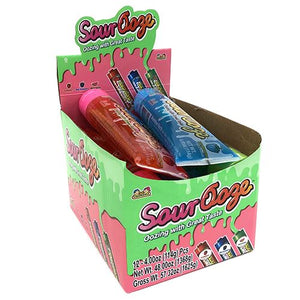 All City Candy Sour Ooze Tube Candy Gel - 4-oz. Tube Novelty Kidsmania Case of 12 For fresh candy and great service, visit www.allcitycandy.com