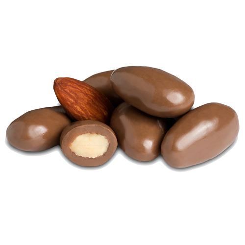 All City Candy Sugar Free Milk Chocolate Almonds - 2 LB Bulk Bag Bulk Unwrapped Albanese Confectionery For fresh candy and great service, visit www.allcitycandy.com